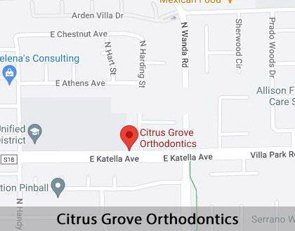 Map image for Phase One Orthodontics in Orange, CA